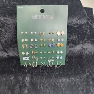 Target Wild Fable Nickle-Free 30 Pack Set of Gold & Silver-Toned Earrings NWT